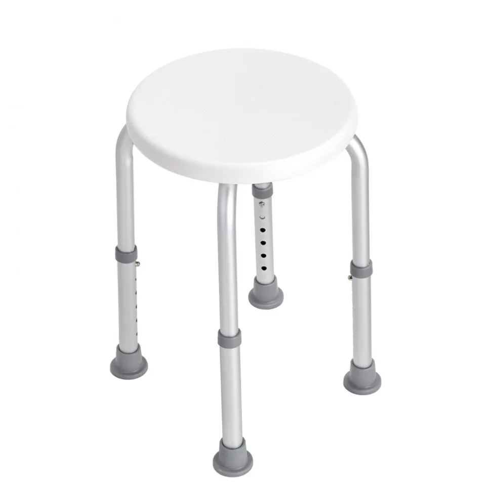 VEVOR Shower Chair for Inside Shower, Adjustable Height Shower Stool, Non-Slip Bench Bathtub Seat Stool for Elderly Disabled Adults Handicap, 300 lbs Capacity