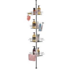 VEVOR Shower Corner Caddy Tension Pole, 42