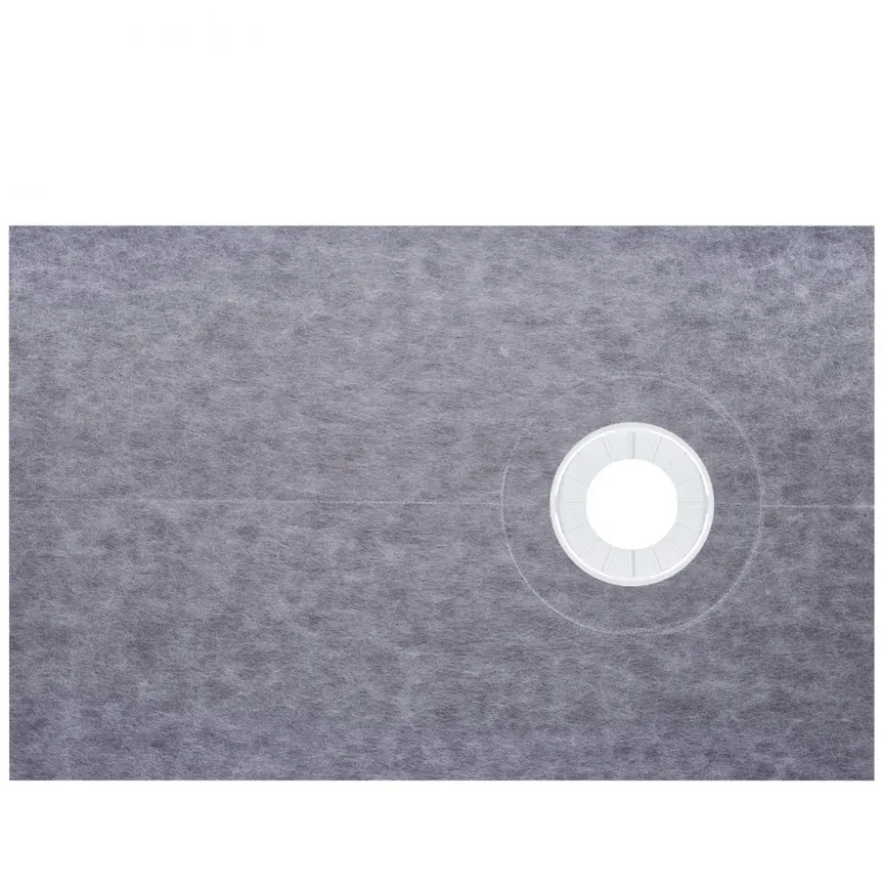 VEVOR Shower Curb Kit 38" x 60" Watertight Shower Curb Overlay with 4" PVC Offset Bonding Flange, 4" Stainless Steel Grate, 2 Cuttable Shower Curb and Trowel, Shower Pan Slope Sticks Fit for Bathr