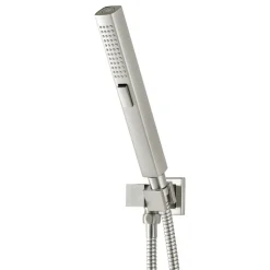 VEVOR Shower Faucet Set, 10 Inch Ceiling Mount Rainfall Shower System with 6 Inch Wall Mount Head and 2 in 1 Handheld Spray, Rotatable 3-Function Dual Rain Head Brass Valve & Trim Kit, Brushed Nickel