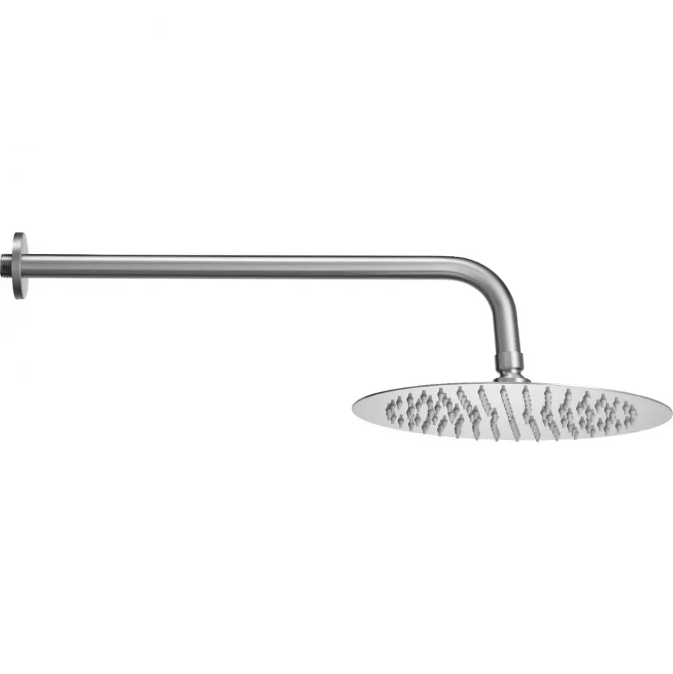 VEVOR Shower Faucet Set, Rainfall Bathroom Shower System with 10-Inch Round Rain Shower Head and Handheld Spray, Wall Mounted Bath Fixtures with Brass Valve and Trim Kit, Brushed Nickel