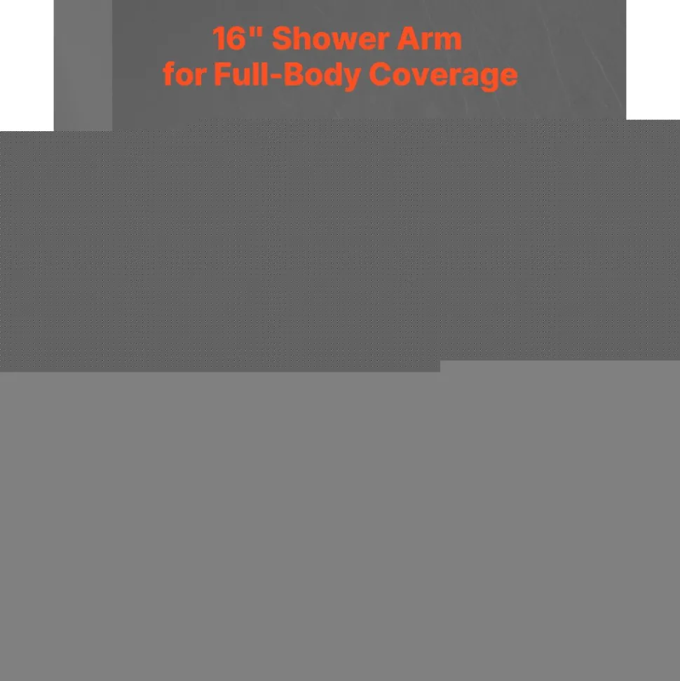 VEVOR Shower Faucet Set, Rainfall Bathroom Shower System with 12-Inch Square Rain Shower Head and Handheld Spray, Wall Mounted Bath Fixtures with Brass Valve and Trim Kit, Matte Black