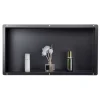 VEVOR Shower Niche, 13 x 25 x 4 inch Frameless Recessed Wall Niche, Heavy-duty Stainless Steel Modern Shampoo Storage Organizer, Sealed Waterproof, Durable & Easy to Install, Black for Bathroom