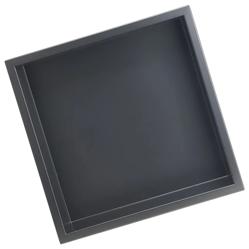 VEVOR Shower Niche, 13 x 13 x 4 inch Recessed Wall Niche, Heavy-duty Stainless Steel Modern Soap & Shampoo Storage Organizer, Sealed Waterproof, Durable & Easy to Install,Black for Bathroom