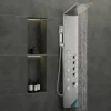 VEVOR Shower Panel System, 4 Shower Modes Shower Panel Tower, Rainfall, Waterfall, 5 Full Body Massage Jets and 3-Setting Handheld Shower Head with 59" Hose, Stainless Steel Wall-Mounted Shower Set