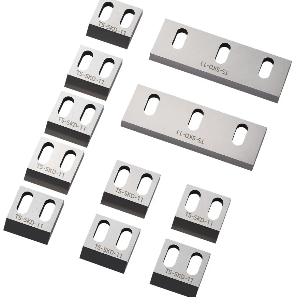 VEVOR Shredder Blades, Alloy Steel Shredder Machine Blade Kit with 9 Rotating and 2 Fixed Blades, High-Hardness SKD-11 Blade, Compatible with Model 180 Plastic Grinder, for ABS, PP, PVC & Nylon