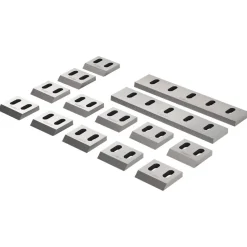 VEVOR Shredder Blades, Alloy Steel Shredder Machine Blade Kit with 12 Rotating and 2 Fixed Blades, High-Hardness SKD-11 Blade, Compatible with Model 400 Plastic Grinder, for ABS, PP, PVC & Nylon