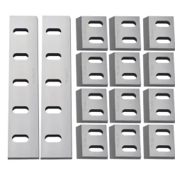 VEVOR Shredder Blades, Alloy Steel Shredder Machine Blade Kit with 12 Rotating and 2 Fixed Blades, High-Hardness SKD-11 Blade, Compatible with Model 400 Plastic Grinder, for ABS, PP, PVC & Nylon