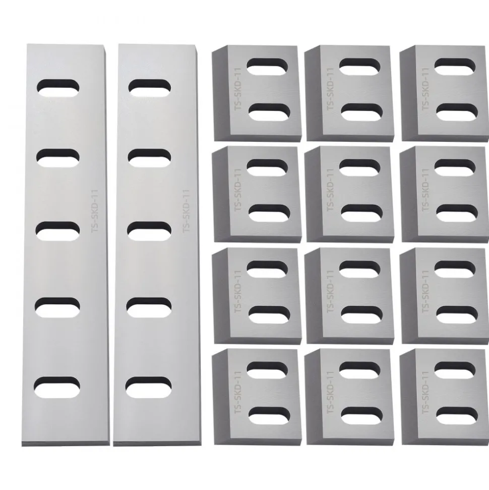 VEVOR Shredder Blades, Alloy Steel Shredder Machine Blade Kit with 12 Rotating and 2 Fixed Blades, High-Hardness SKD-11 Blade, Compatible with Model 400 Plastic Grinder, for ABS, PP, PVC & Nylon