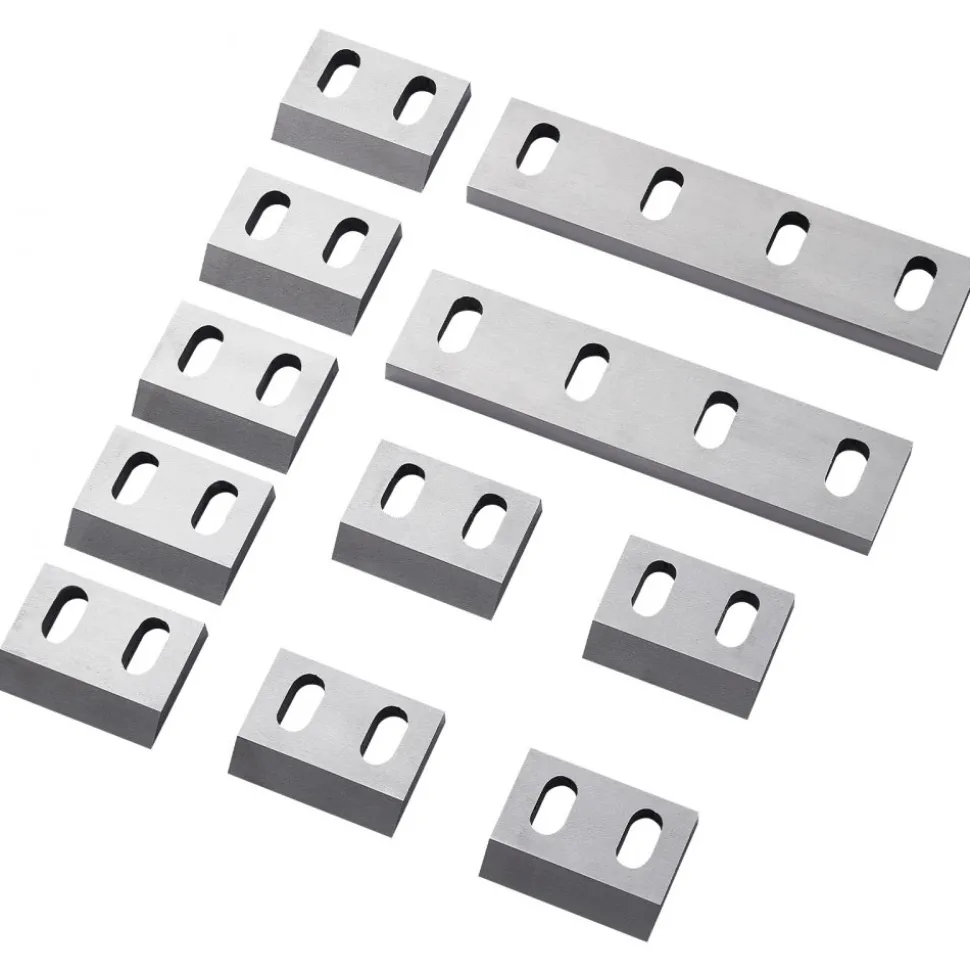 VEVOR Shredder Blades, Alloy Steel Shredder Machine Blade Kit with 9 Rotating and 2 Fixed Blades, High-Hardness SKD-11 Blade, Compatible with Model 300 Plastic Grinder, for ABS, PP, PVC & Nylon