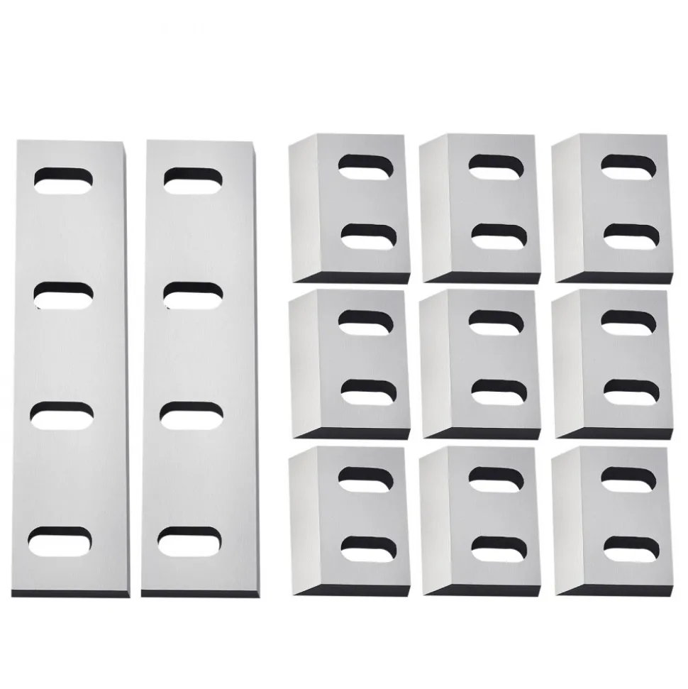 VEVOR Shredder Blades, Alloy Steel Shredder Machine Blade Kit with 9 Rotating and 2 Fixed Blades, High-Hardness SKD-11 Blade, Compatible with Model 300 Plastic Grinder, for ABS, PP, PVC & Nylon