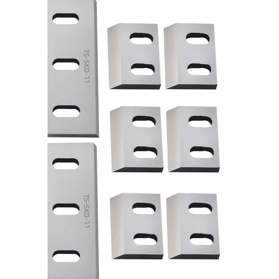 VEVOR Shredder Blades, Alloy Steel Shredder Machine Blade Kit with 6 Rotating and 2 Fixed Blades, High-Hardness SKD-11 Blade, Compatible with Model 250 Plastic Grinder, for ABS, PP, PVC & Nylon
