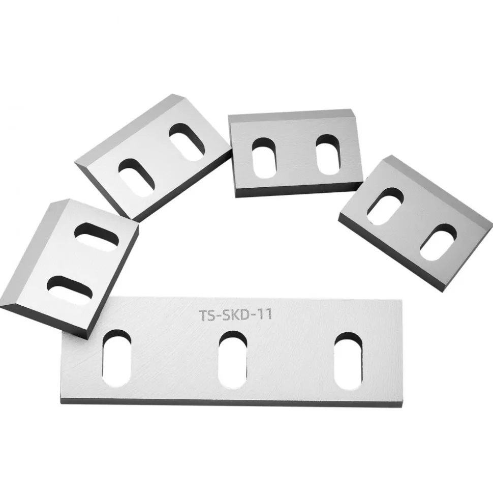 VEVOR Shredder Blades, Alloy Steel Shredder Machine Blade Kit with 6 Rotating and 2 Fixed Blades, High-Hardness SKD-11 Blade, Compatible with Model 250 Plastic Grinder, for ABS, PP, PVC & Nylon