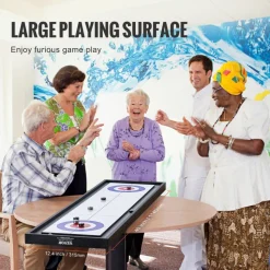 VEVOR Shuffleboard and Curling 2 in 1 Board Games, 45