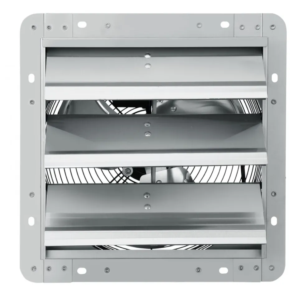 VEVOR 12'' Shutter Exhaust Fan, High-speed 1000 CFM, Aluminum Wall Mount Attic Fan with AC-motor, Ventilation and Cooling for Greenhouses, Garages, Sheds, Shops, FCC
