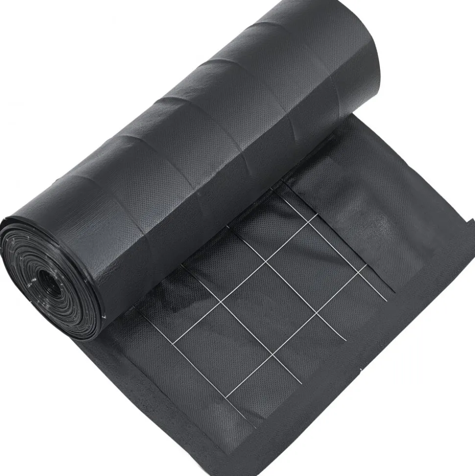 VEVOR Silt Fence Fabric Roll, 2 x 100 ft Backed Wire Silt Fence, Erosion Control Fencing for Sediment Retention, Industrial Grade Temporary Tough Polypropylene Fabric for Construction Job Sites
