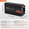 VEVOR Sine Wave Converter, 1000W, DC 12V to AC 120V, with Dual AC Sockets, 1 USB, 1 Type-C, Remote Operation for Portable Electronics, CE FCC Approved