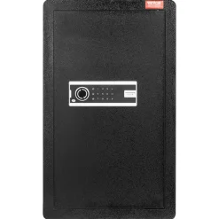 VEVOR Single Door 4.0 cu.ft Safe Box with Key Lock & Password, Safe Lock Box with Fireproof Bag, Key Rack, LED Light, 2 Shelves, and 1 Cabinet for Money, Documents, Jewelry, and Valuables, Black