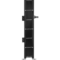 VEVOR Single Folding Security Gate, 7.25 ft H x 7.8 ft W Folding Door Gate, Steel Accordion Security Gate, Flexible Expanding Security Gate, 360° Rolling Barricade Gate, Scissor Gate/Door with Padlock