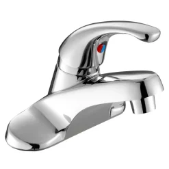 VEVOR Single Handle Sink Faucet, Chrome-Plated Silver Single Handle Bathroom Faucet, Kitchen Water Faucets with Overflow 1 or 3 Hole, Suitable for Bathroom, RV, Bar Sink, Public Restroom, Press-Type