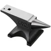 VEVOR Single Horn Anvil, 25lbs Cast Steel Anvil, High Hardness Rugged Round Horn Anvil for Blacksmiths, with Stable Base, Metal Working Tool for Metal Bending, Shaping, Twisting, Craft Projects