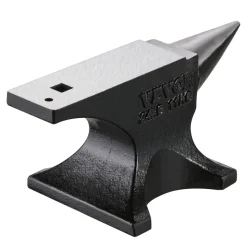 VEVOR Single Horn Anvil, 25lbs Cast Steel Anvil, High Hardness Rugged Round Horn Anvil for Blacksmiths, with Stable Base, Metal Working Tool for Metal Bending, Shaping, Twisting, Craft Projects