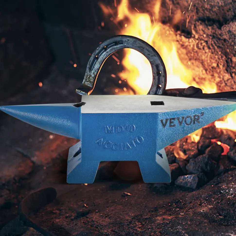 VEVOR Single Horn Anvil 86Lbs Steel Anvil Blacksmith for Sale Forge Steel Tools and Equipment Anvil Rugged Blacksmith Jewelers Durable and Robust Metal Working Tool