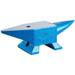 VEVOR Single Horn Anvil 22Lbs Steel Anvil Blacksmith for Sale Forge Steel Tools with Round and Square Hole and Equipment Anvil Rugged Blacksmith Jewelers Durable and Robust Metalsmith Tool
