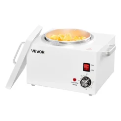 VEVOR Single Wax Warmer, 3000ML 300W Professional Wax Warmer for Hair Removal, 32 ℉- 248 ℉ Adjustable & Non-Stick Waxing Heater Pot with 100PCS Waxing Sticks for Home Use, Beauty Salon, Spa