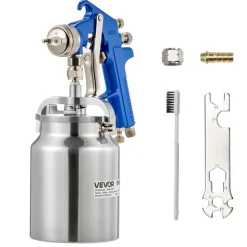 VEVOR Siphon Feed Spray Gun, High Atomization Air Paint Spray Gun, 1000cc Automotive Paint Sprayer with 1.8 mm Nozzle, Adjustable Flow Rate & Air Volume for Car, Furniture, Wall, House Painting