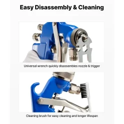 VEVOR Siphon Feed Spray Gun, High Atomization Air Paint Spray Gun, 1000cc Automotive Paint Sprayer with 1.8 mm Nozzle, Adjustable Flow Rate & Air Volume for Car, Furniture, Wall, House Painting