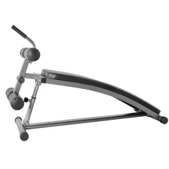 VEVOR Sit Up Bench, Curved Decline Ab Bench with Reverse Crunch Handle, with 6 Adjustable Height Setting, Heavy Duty Steel, 600 Lbs Capacity for Home Gym Workouts, Strength Training, Full Body Muscles