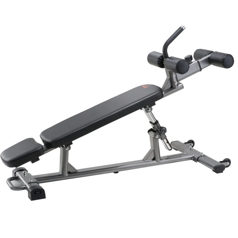 VEVOR Sit Up Bench, Decline Ab Bench with Reverse Crunch Handle, with 4 Adjustable Height Settings, Heavy Duty Steel, 1000 Lbs Capacity, for Home Gym Workouts, Strength Training, Full Body Muscles