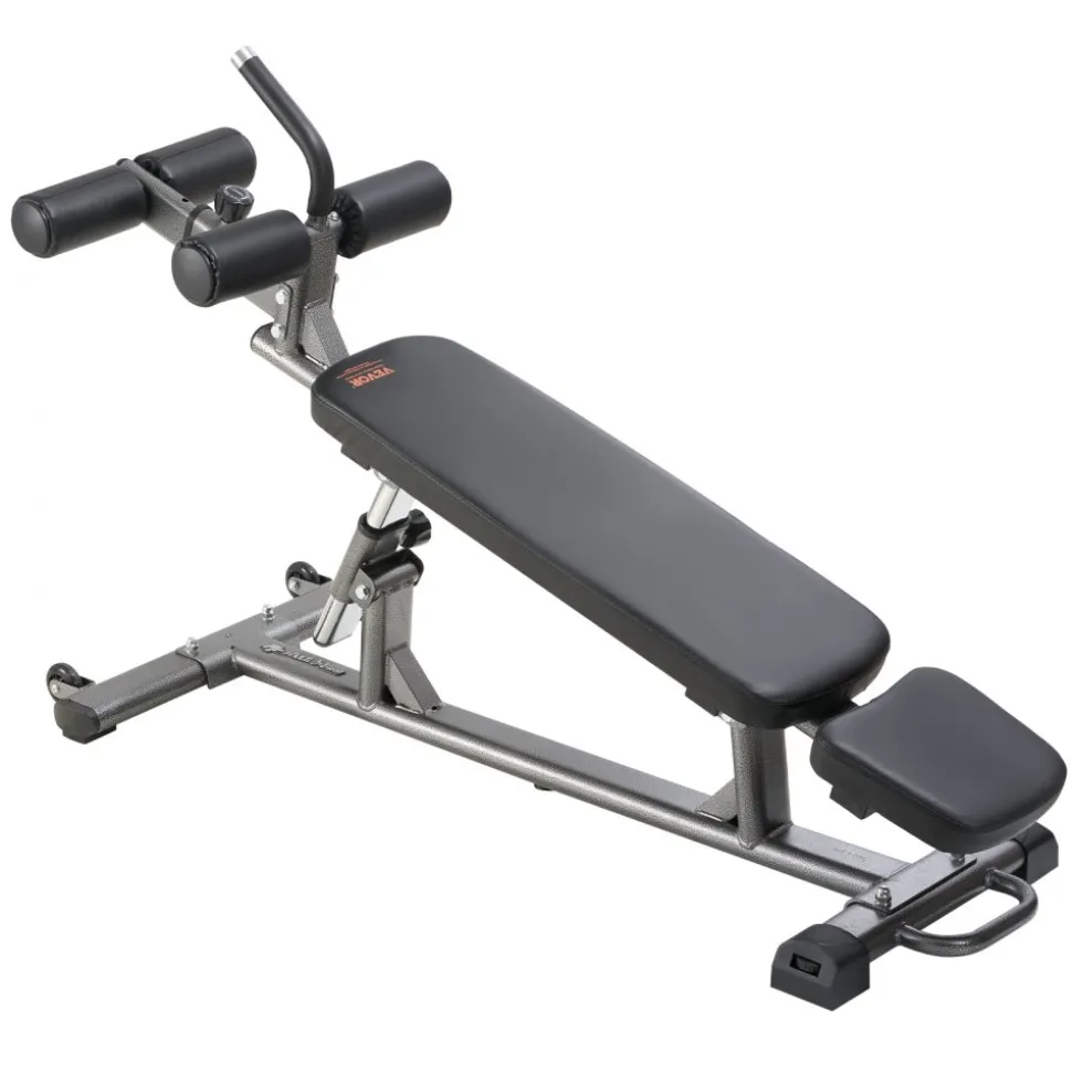 VEVOR Sit Up Bench, Decline Ab Bench with Reverse Crunch Handle, with 4 Adjustable Height Settings, Heavy Duty Steel, 1000 Lbs Capacity, for Home Gym Workouts, Strength Training, Full Body Muscles