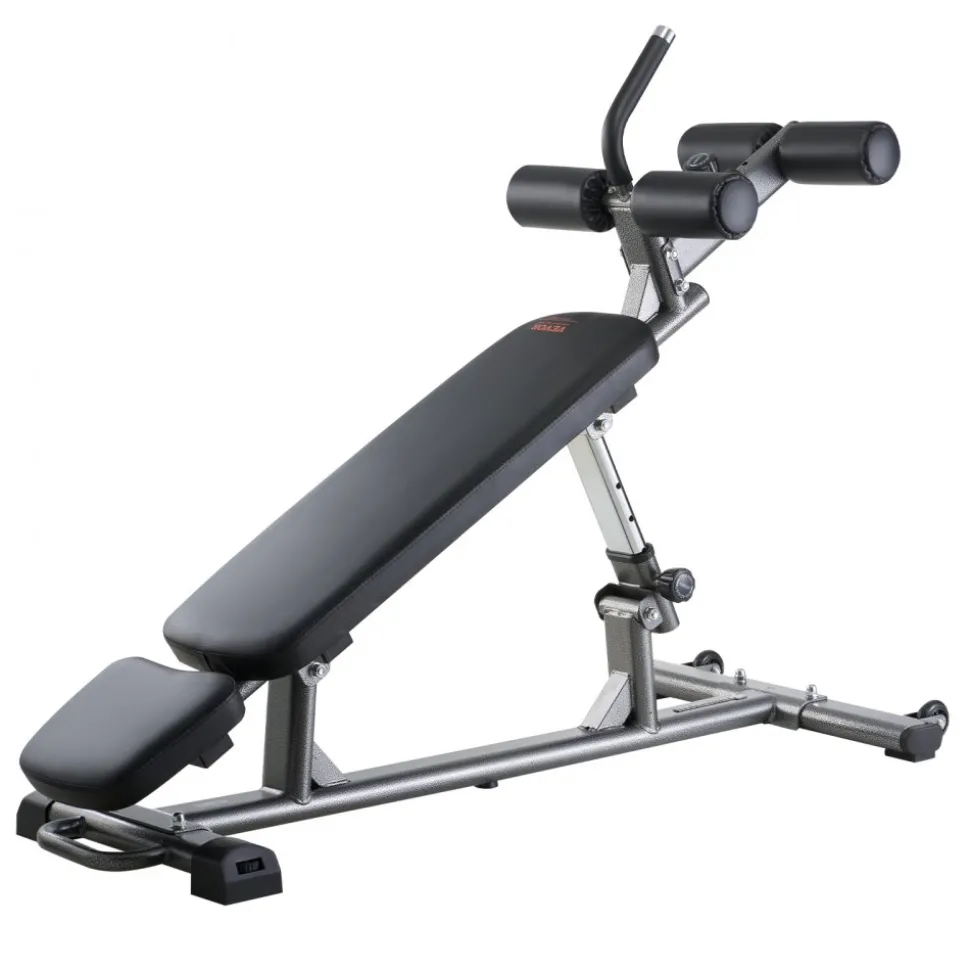VEVOR Sit Up Bench, Decline Ab Bench with Reverse Crunch Handle, with 4 Adjustable Height Settings, Heavy Duty Steel, 1000 Lbs Capacity, for Home Gym Workouts, Strength Training, Full Body Muscles