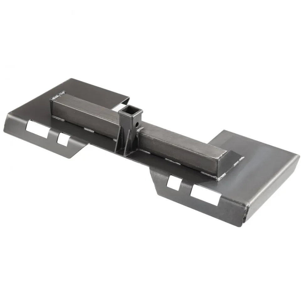 VEVOR Skid Steer Attachment Plate, 1/4" Thick Skid Steer Mount Plate with 2.28" Hitch Receiver, 3000 LBS Quick Attachment Loader Plates, Compatible with Deere, Kubota, Bobcat, Mahindra Steer, Tractor