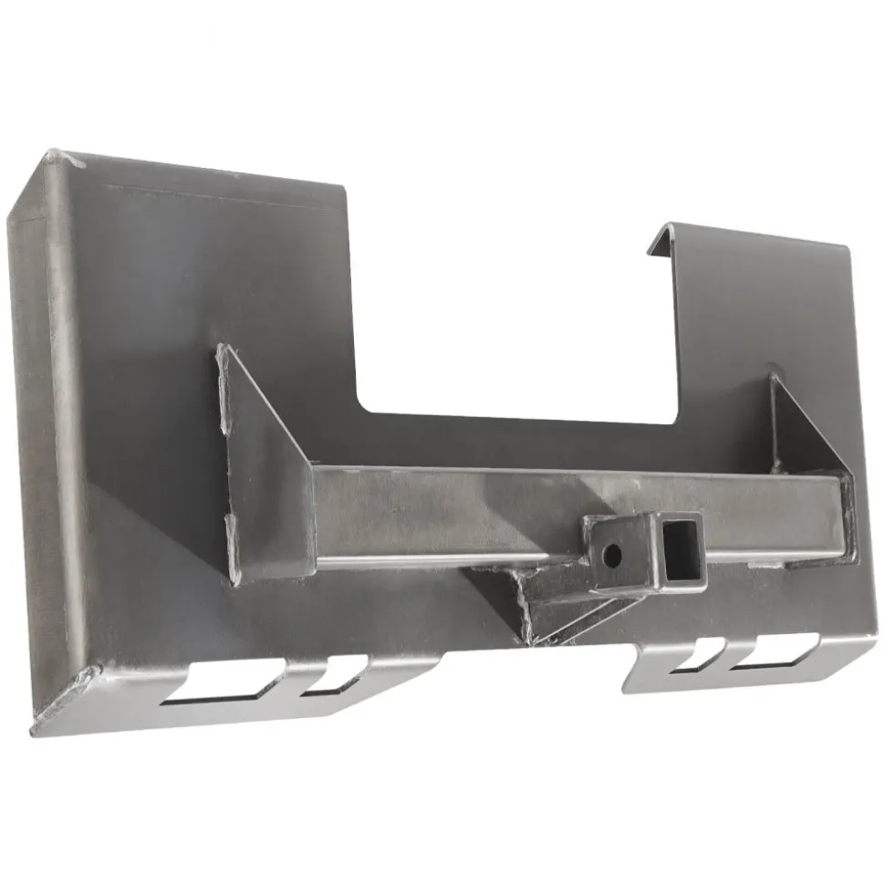 VEVOR Skid Steer Attachment Plate, 1/4" Thick Skid Steer Mount Plate with 2.28" Hitch Receiver, 3000 LBS Quick Attachment Loader Plates, Compatible with Deere, Kubota, Bobcat, Mahindra Steer, Tractor