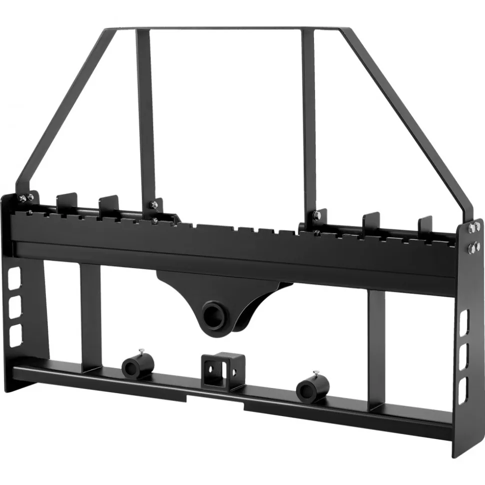 VEVOR Skid Steer Pallet Fork Frame, 4000 lbs Rated Capacity, 45-inch Pallet Fork Frame Attachments with 2-inch Hitch Receiver & Spear Sleeves, Fit for Quick Attach Tractor Loaders, Frame Only