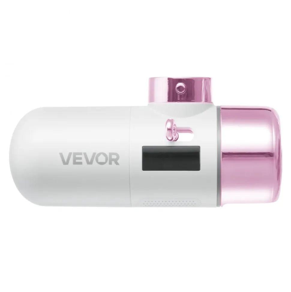 VEVOR Skincare Water Filter, Faucet Mount Water Filters with Micro-nano Bubble for Skin, Sink Tap Purifier, Removes Chlorine with 1 Filter, for Kitchen and Bathroom Faucets, Pink + Gold