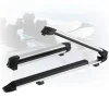 VEVOR Ski & Snowboard Roof Rack, Carry up to 6 Pairs of Skis or 4 Snowboards, 2 PCS Aluminum Universal Car Roof Rack Top Holder with Lock & Rubber Padding for Fishing Rod, Fit Most Slotted Crossbars