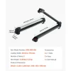 VEVOR Ski & Snowboard Roof Rack, Carry up to 6 Pairs of Skis or 4 Snowboards, 2 PCS Aluminum Universal Car Roof Rack Top Holder with Lock and Rubber Padding for Fishing Pole Rod, Fit Most Crossbars