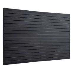 VEVOR Slat Wall Paneling, 8 x 4 ft, PVC Garage Slatwall with Modular Design, Black Slat Wall Easy-to-Install Adjustable Slatwall Panel with Coupling Structure & DIY Cutting, Fits for Storage & Display