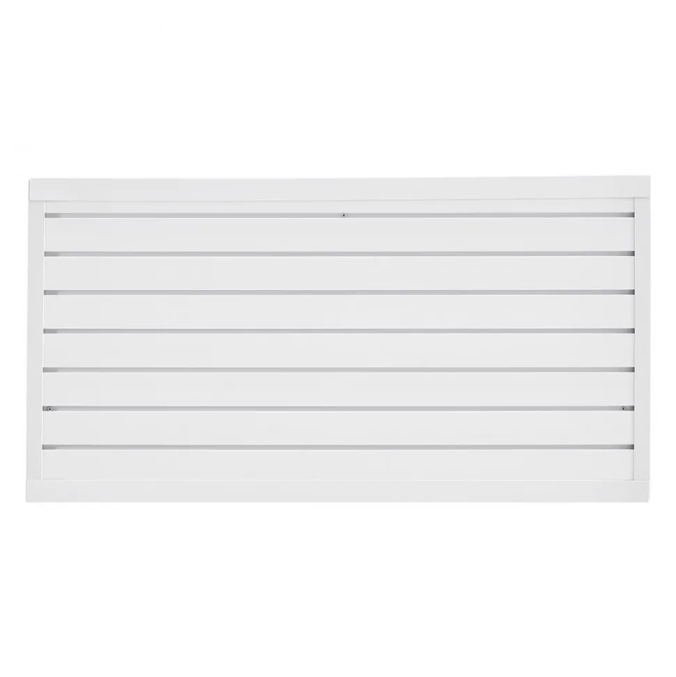 VEVOR Slat Wall Paneling, 2 x 4 ft, PVC Garage Slatwall with Modular Design, White Slat Wall Easy-to-Install Adjustable Slatwall Panel with Coupling Structure & DIY Cutting, Fits for Storage & Display