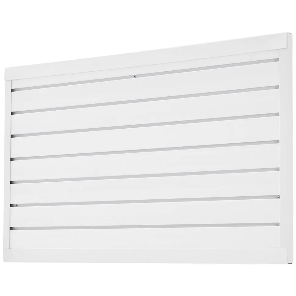 VEVOR Slat Wall Paneling, 2 x 4 ft, PVC Garage Slatwall with Modular Design, White Slat Wall Easy-to-Install Adjustable Slatwall Panel with Coupling Structure & DIY Cutting, Fits for Storage & Display