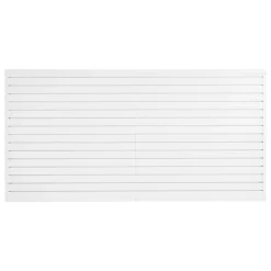 VEVOR Slat Wall Paneling, 8 x 4 ft, PVC Garage Slatwall with Modular Design, White Slat Wall Easy-to-Install Adjustable Slatwall Panel with Coupling Structure & DIY Cutting, Fits for Storage & Display