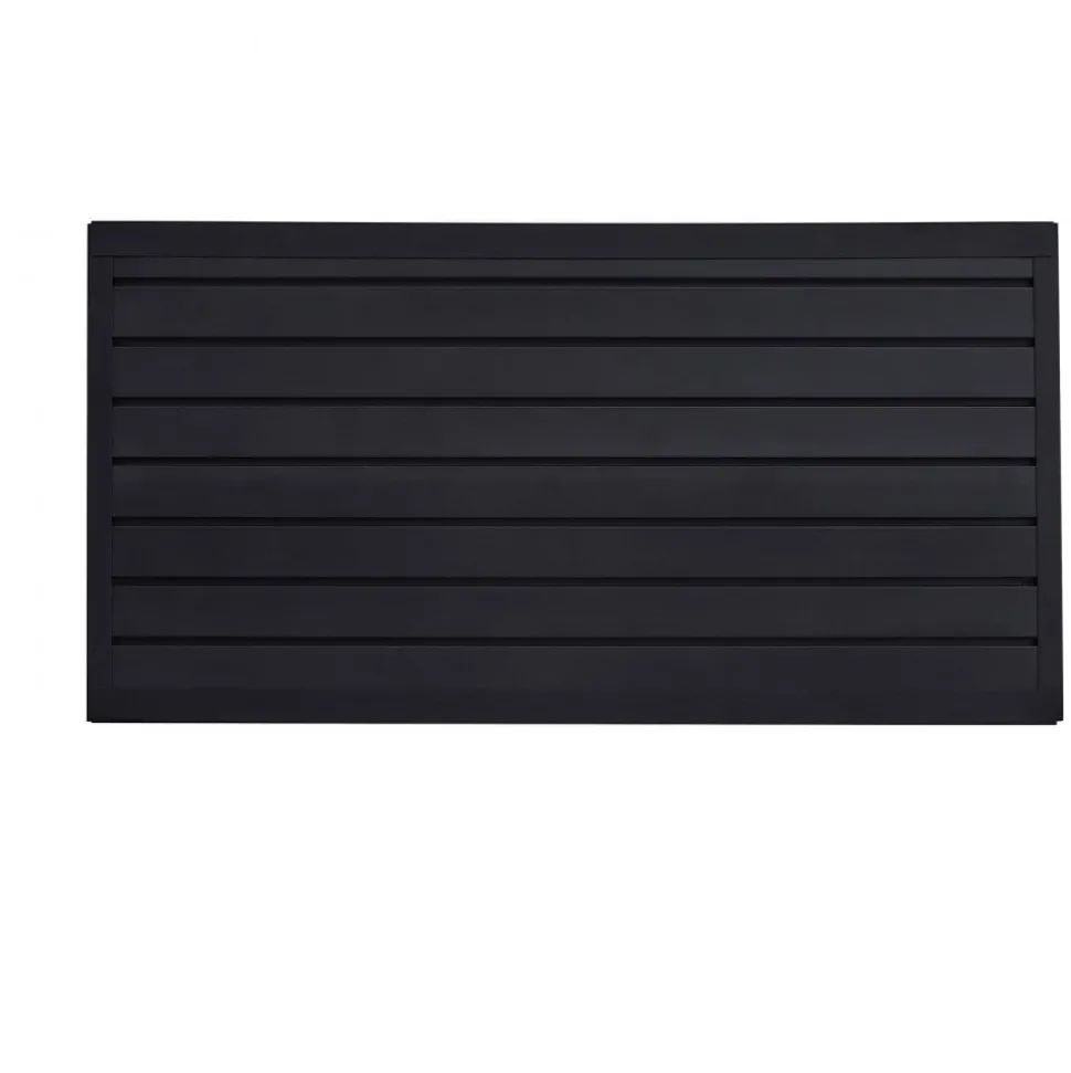 VEVOR Slat Wall Paneling, 2 x 4 ft, PVC Garage Slatwall with Modular Design, Black Slat Wall Easy-to-Install Adjustable Slatwall Panel with Coupling Structure & DIY Cutting, Fits for Storage & Display
