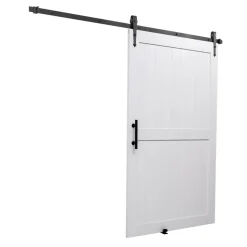 VEVOR Sliding Barn Door, 48 x 84 inch, High-Strength MDF Panel, Barn Door with Hardware Kit, Water-Proof PVC Surface, Easy to Install, H-Frame, Smoothly and Quietly Sliding for Living Room, Bathroom