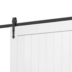 VEVOR Sliding Barn Door, 48 x 84 inch, High-Strength MDF Panel, Barn Door with Hardware Kit, Water-Proof PVC Surface, Easy to Install, H-Frame, Smoothly and Quietly Sliding for Living Room, Bathroom