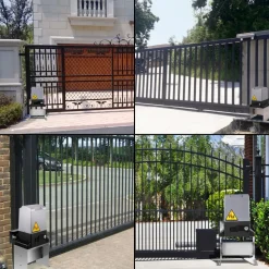VEVOR Sliding Gate Opener 3300 LBS Automatic Sliding Gate, Gate Opener Motor with 2 Remote Controls, 230 ft Remote Distance Driveway Rolling Gate, Automatic Sliding Gate Opener for Sliding Gate