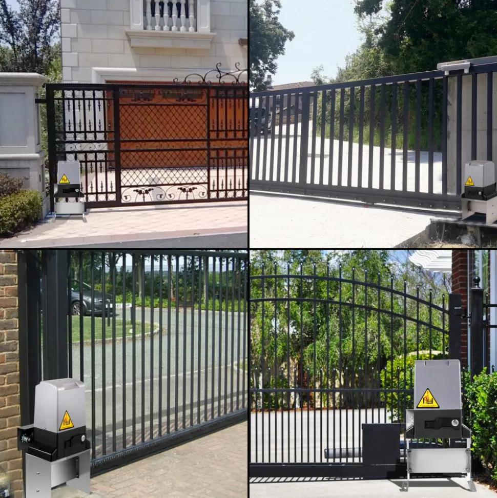 VEVOR Sliding Gate Opener 3300 LBS Automatic Sliding Gate, Gate Opener Motor with 2 Remote Controls, 230 ft Remote Distance Driveway Rolling Gate, Automatic Sliding Gate Opener for Sliding Gate